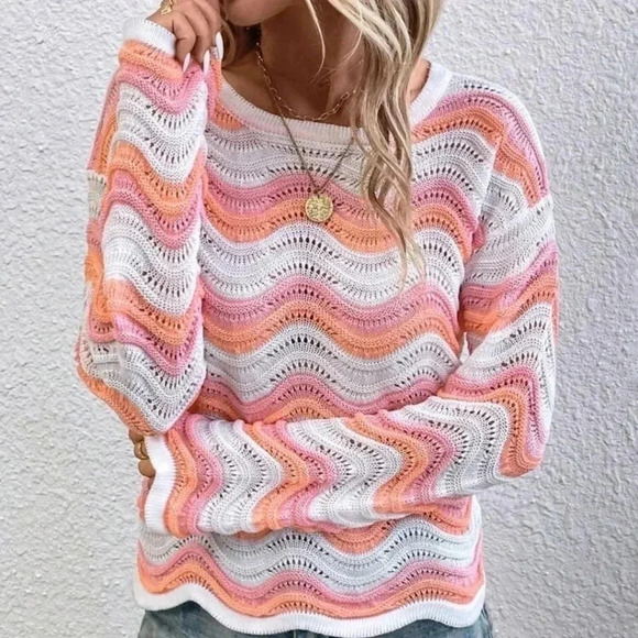 Knit Drop Shoulder Sweater - Picture 4 of 7